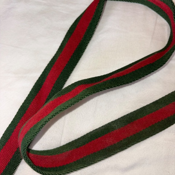 Gucci Pre-owned Gg Shelly Line Cross Body Shoulder Bag In Black, Red, Green - Picture 11 of 16